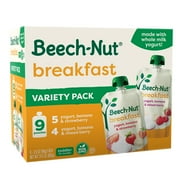 Beech-Nut Breakfast Stage 4 Toddler Food Variety Pack, 3.5 oz Pouch (9 Pack)