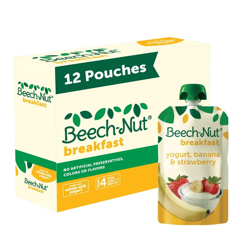 Beech Nut Breakfast Stage 4 Toddler Food Yogurt Banana