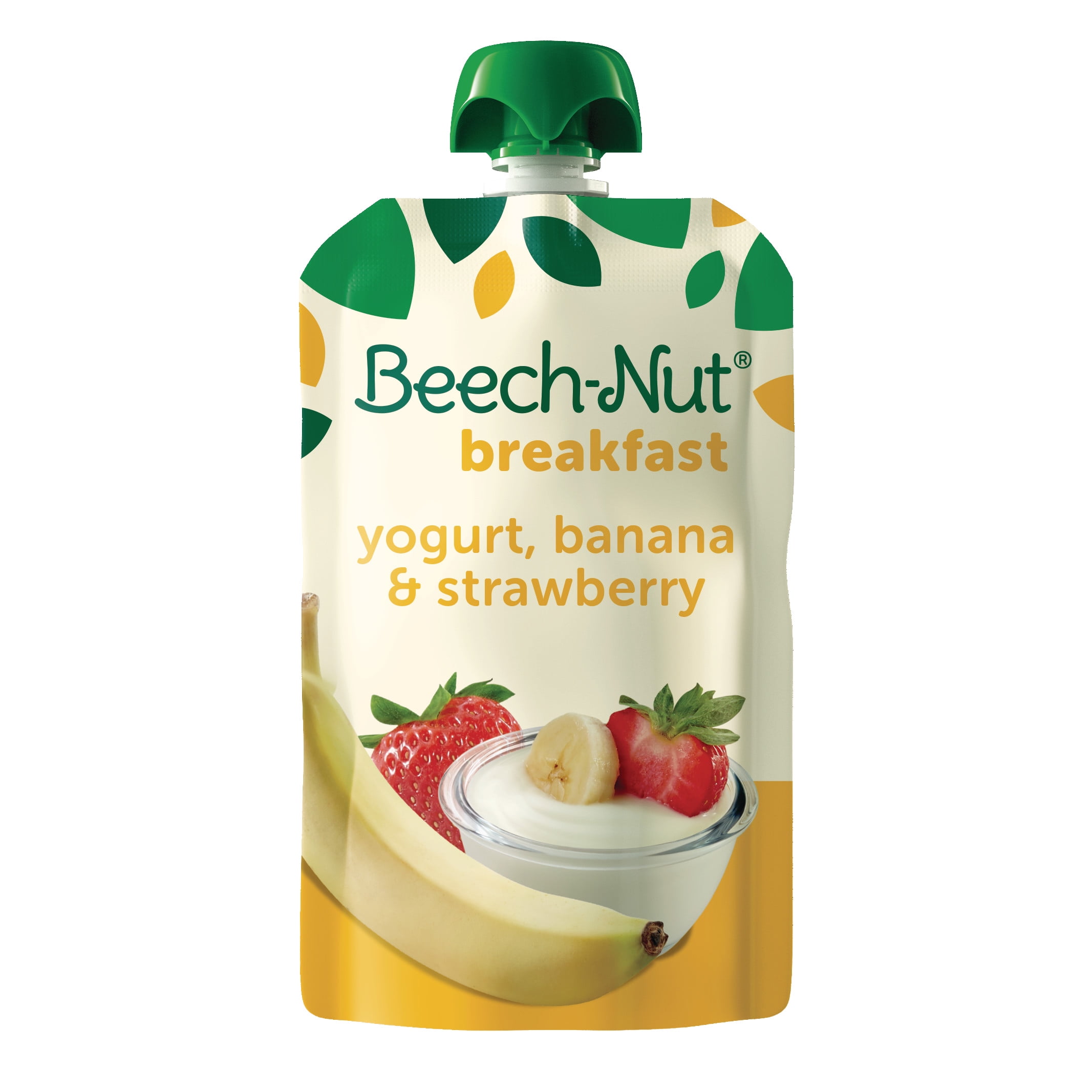 Beech-Nut Breakfast Stage 4 Toddler Food, Yogurt Banana & Strawberry, 3.5 oz Pouch