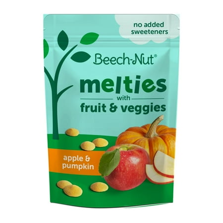 Beech-Nut Melties Apple & Pumpkin Melts Baby & Toddler Snack, 1 oz Bag