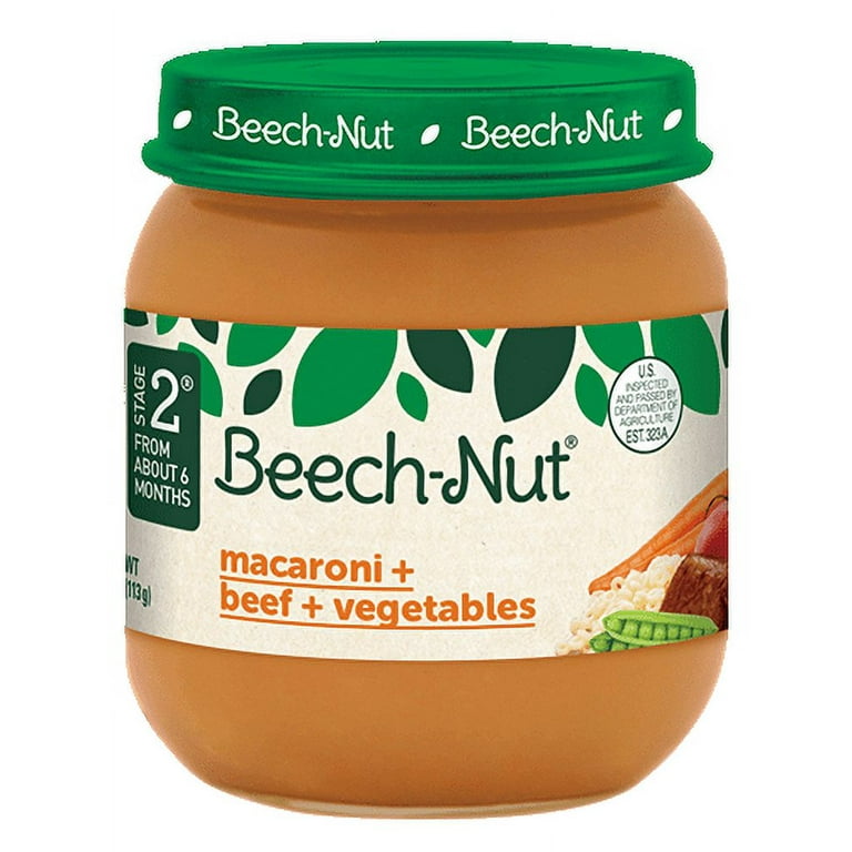 Beech Nut Natural Stage 2 Baby Food Macaroni Beef with
