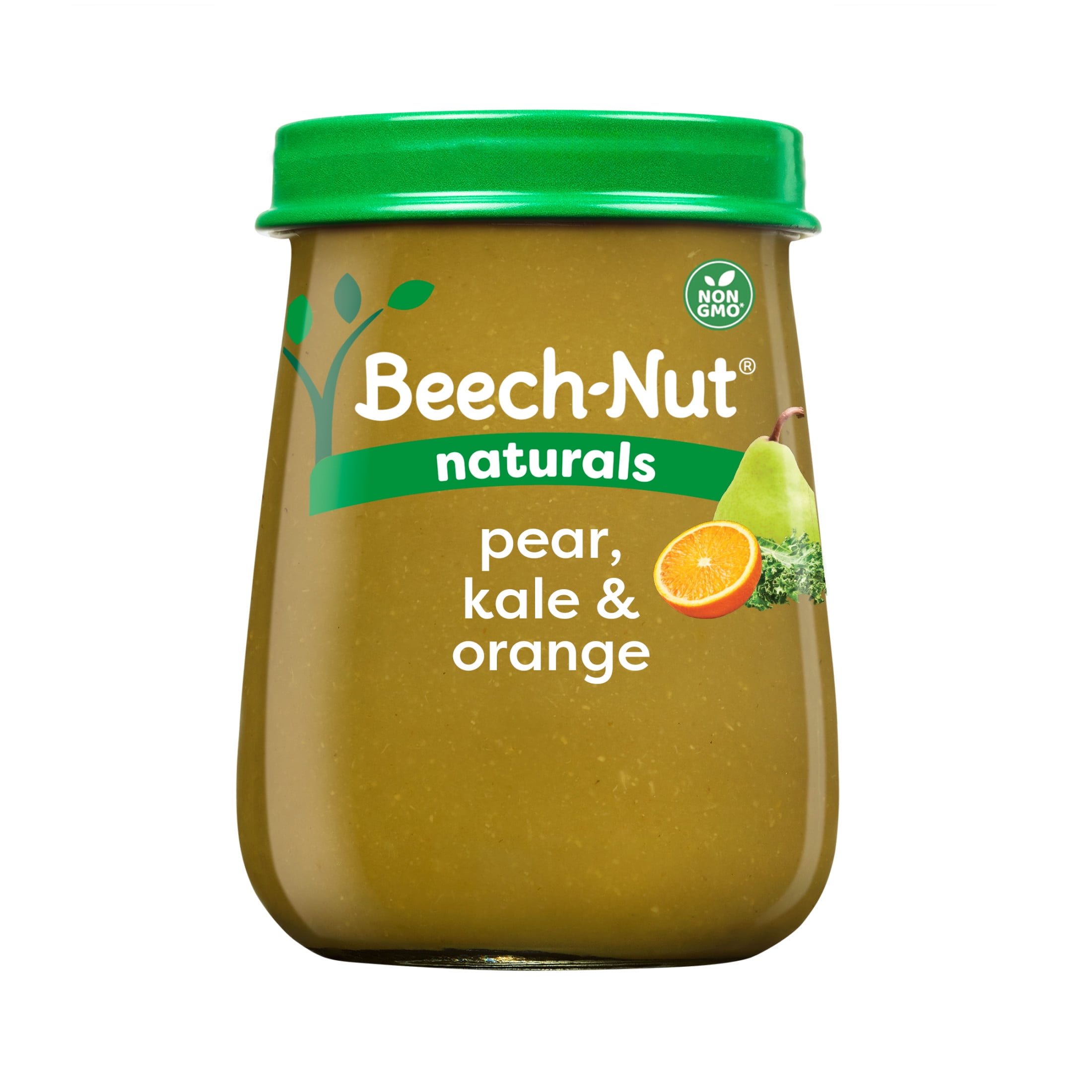 Beech-Nut Naturals Immune Support Stage 4 Baby Food, Pear Kale & Orange, 4 oz Jar