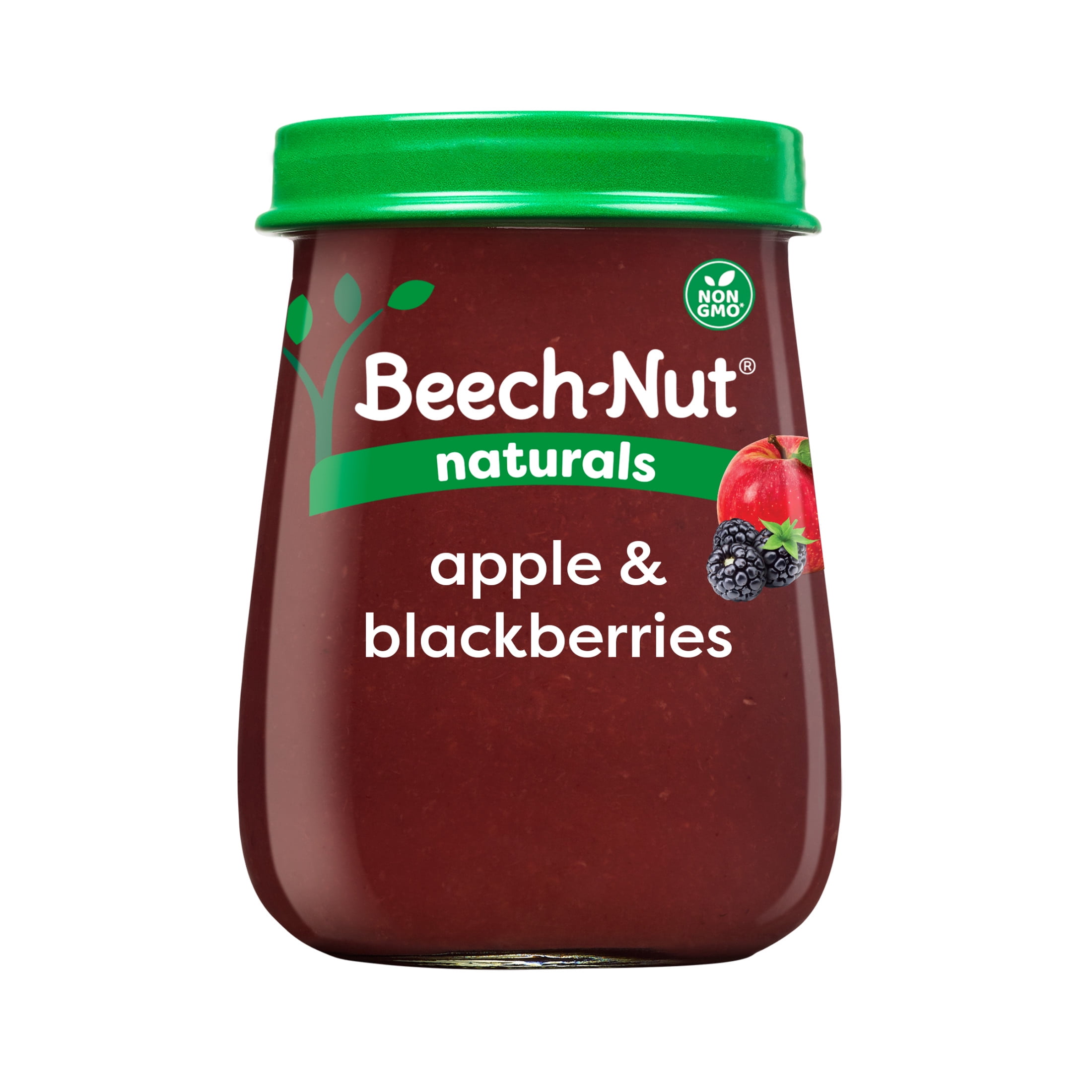 Beech-Nut Naturals Stage 2 Baby Food, Apple & Blackberries, 4 oz