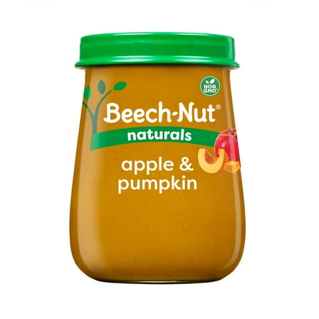 Beech-Nut Naturals Stage 2 Baby Food, Apple & Pumpkin, 4 oz Jar