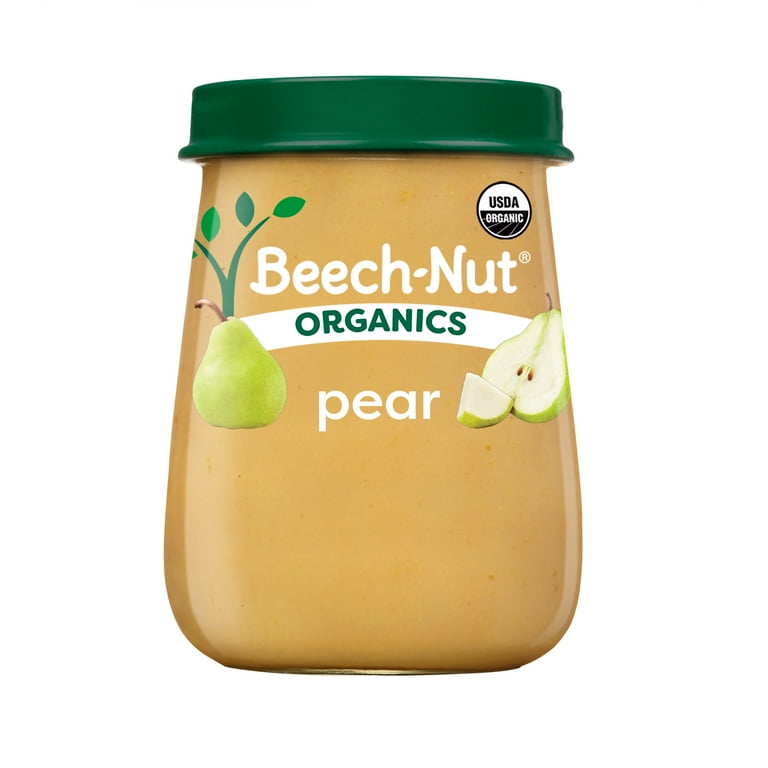 Beech-Nut Organics Stage Organic Baby Food, Pear, oz Jar