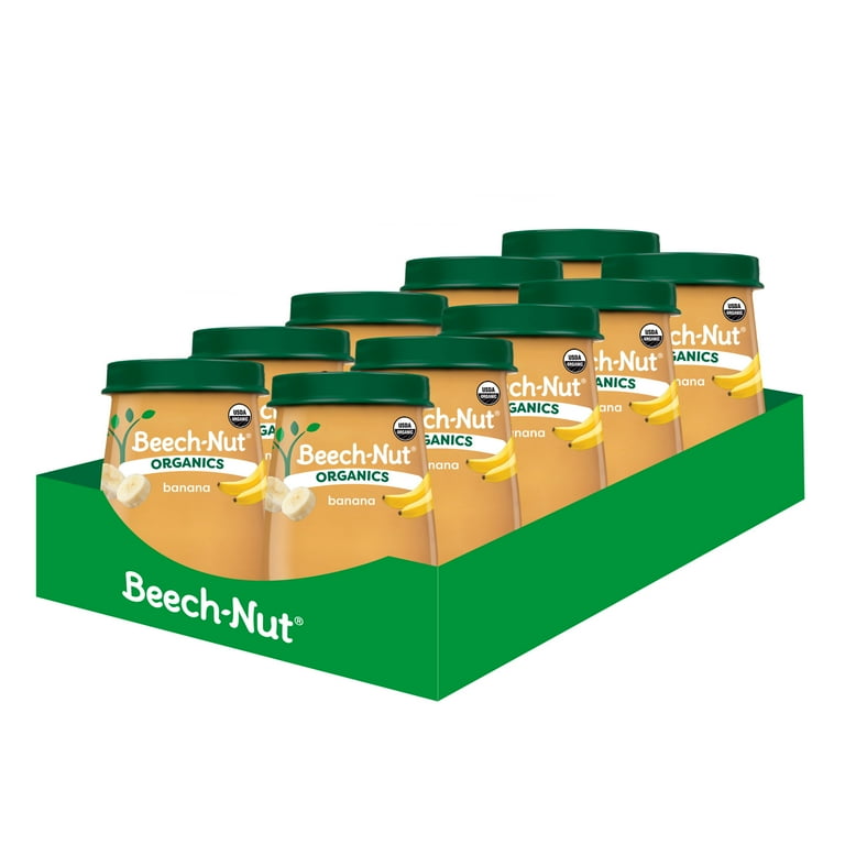 Beech-Nut Organics Stage 2 Organic Baby Food, Banana, 4 oz Jar (10