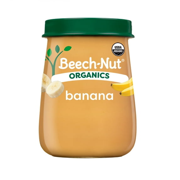 Beech-Nut Organics Stage 1 Organic Baby Food, Banana, 4 oz Jar