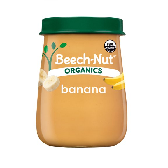 Beech-Nut Organics Stage 1 Organic Baby Food, Banana, 4 oz Jar