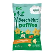 Beech-Nut Puffies Veggie Cheddar Whole Grain Toddler Snack Puffs, 1.48 oz Bag
