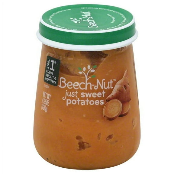 Beech-Nut Stage 1 Just Sweet Potatoes Baby Food, 4.25 Oz.