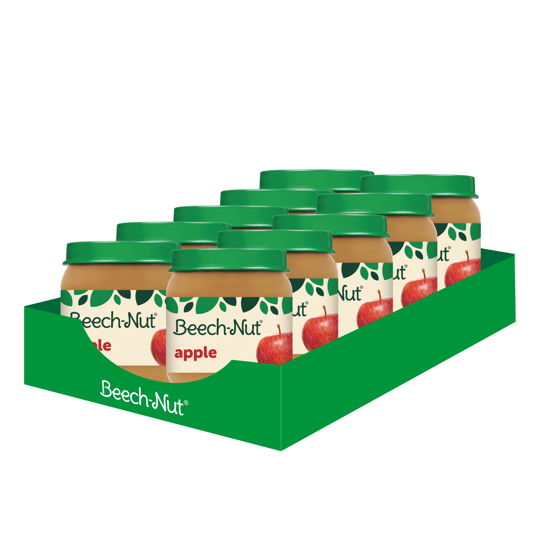 BEECH-NUT NUTRITION Beech-Nut Stage 2 Baby Food, Apple, 4 oz Jar (10 Pack)