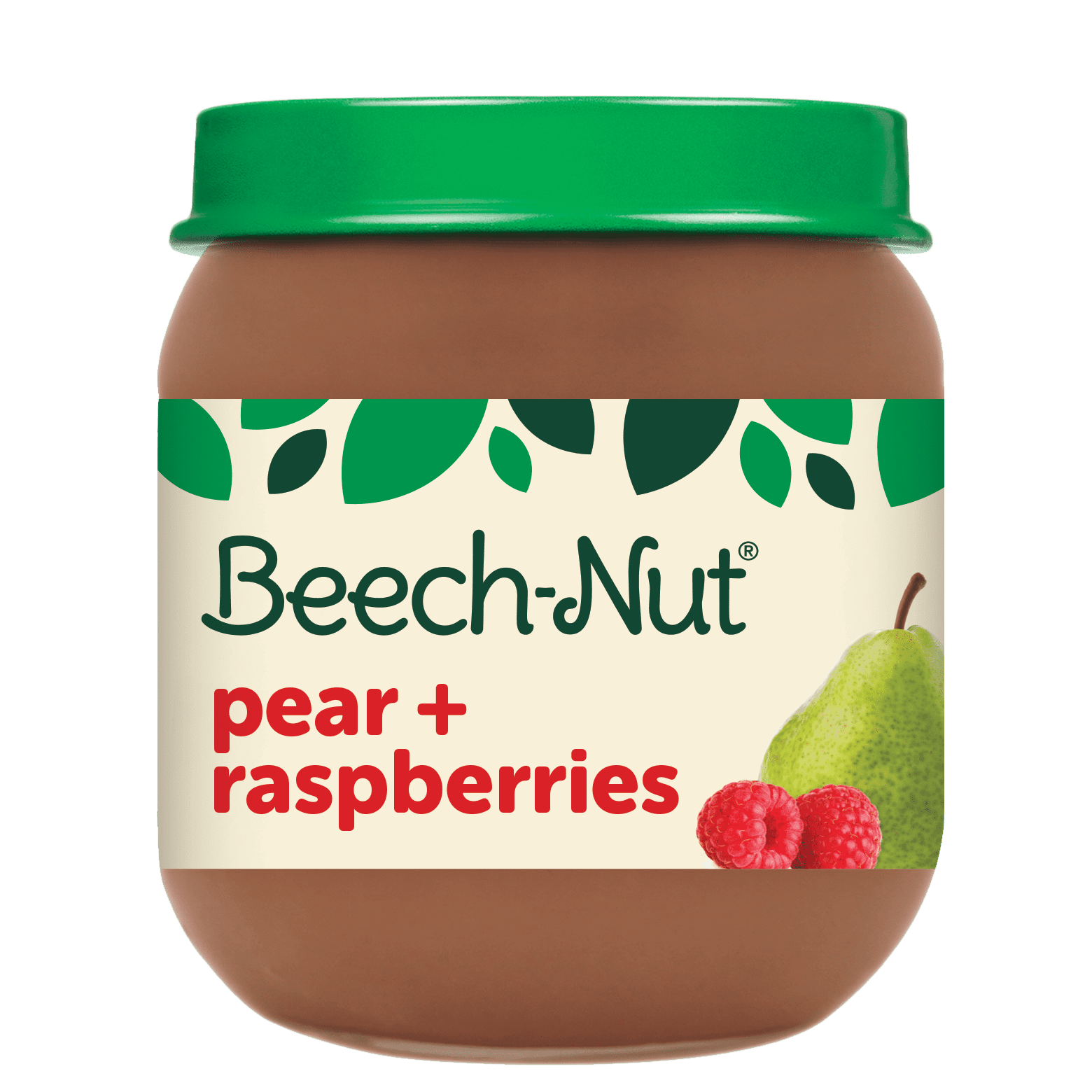 BeechNut Stage 2 Baby Food, Pear & Raspberries, 4 oz Jar