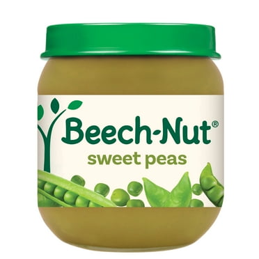 Beech-Nut Stage 2 Baby Food, Sweet Peas, 4 oz Jar