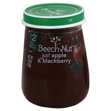 Beech-Nut Stage 2 Just Apple & Blackberry, 4.25 OZ