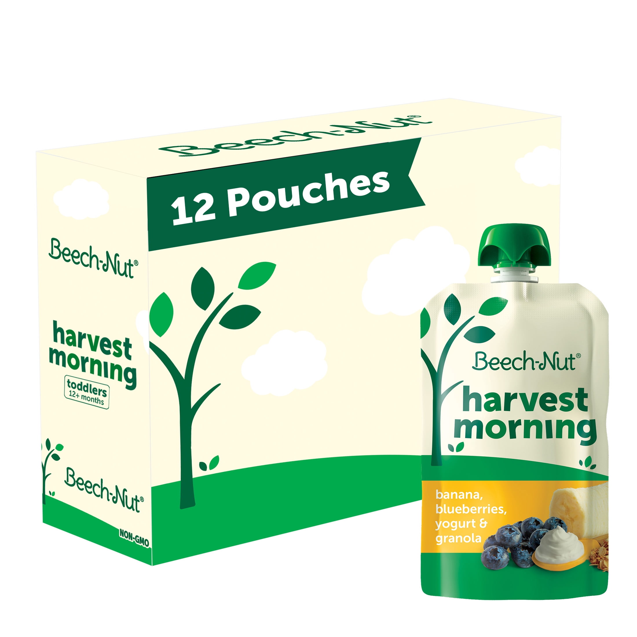 Beech-Nut Stage 4 Toddler Food, Banana Blueberry Yogurt Granola, 3.5 oz