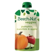 Beech-Nut Veggies Stage 2 Baby Food, Pumpkin Zucchini & Apple, 3.5 oz Pouch