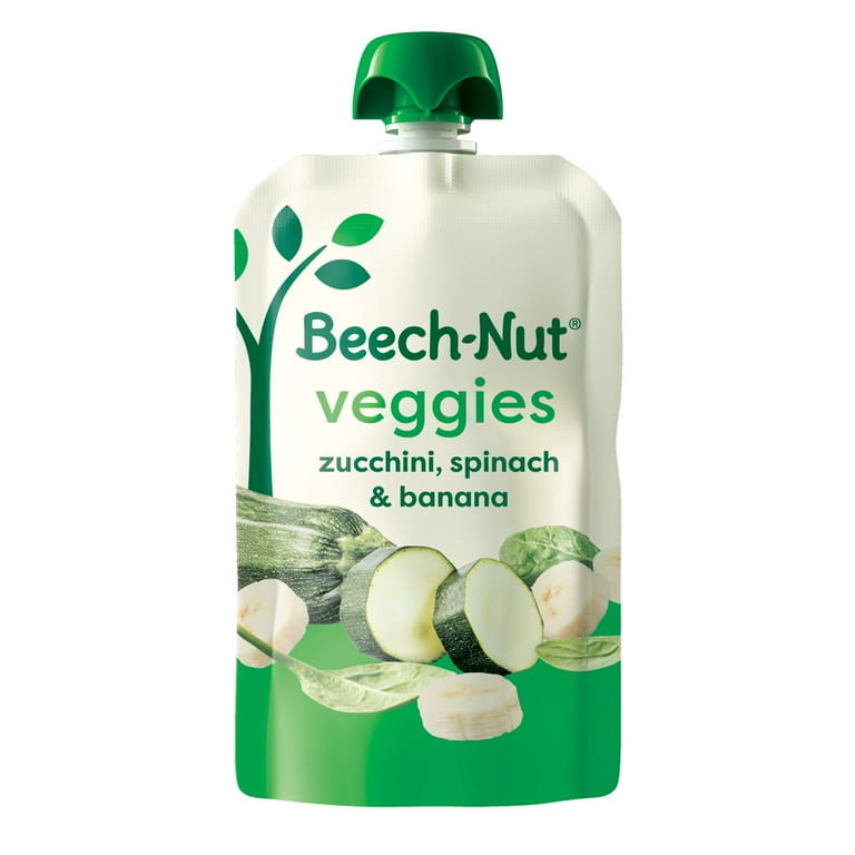 Beech-Nut Veggies Stage 2 Baby Food, Zucchini Spinach & Banana