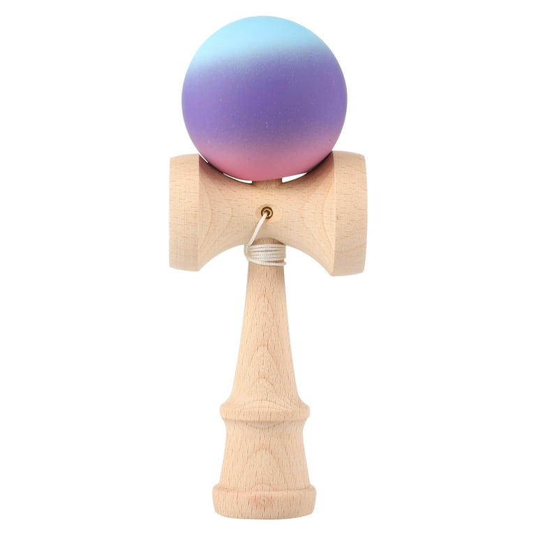 Beech Three Color Gradient Kendama Elastic Ball and Cup Balancing