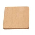 thumbnail image 1 of Beech Wood Coaster Unique Cup Mat Retro Insulation Cup Mat Household Square Round Coaster, 1 of 10