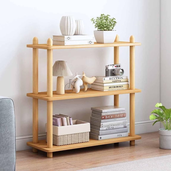 Beech Wood Frame, 0.63" Shelves, Display Storage for Books, Plants, Decor, Living Room, Bedroom, Home Office