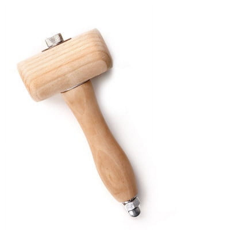 Beech Wood Leather Carving Hammer Mallet Hammer DIY Leather Tools Mallet Knocking Installation Hammer 1 X Leather Carving Hammer Wood Color