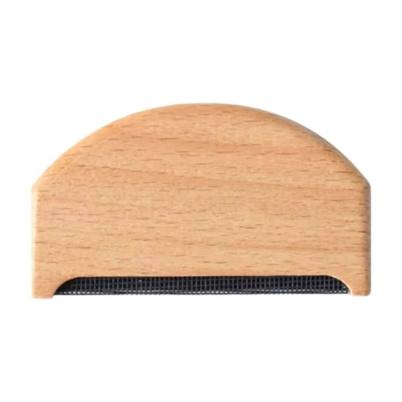 Beech Wood Sweater Shaver,Pilling and Hairball Removal Brush,Wooden Woolen Coat and Cashmere Fabric Care Tool,Gentle and Effective Hairball Remover for Clothing,Furniture and Accessories-Khaki