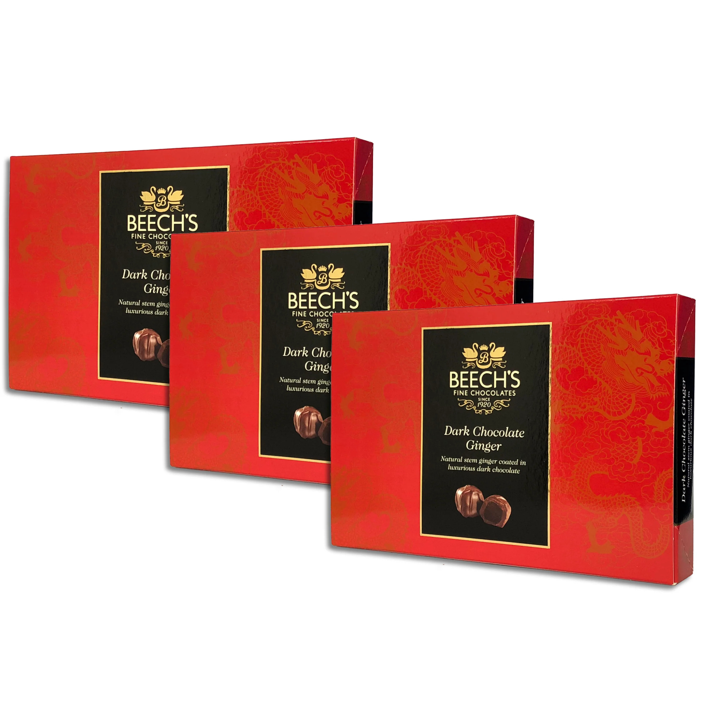 Beech's Fine Chocolates Dark Chocolate Gingers Vegan Friendly