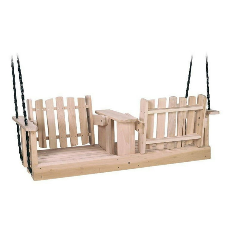 Reversible back porch swing deals