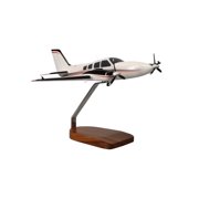 Beechcraft  Baron G58 Red/Black Large Mahogany Model