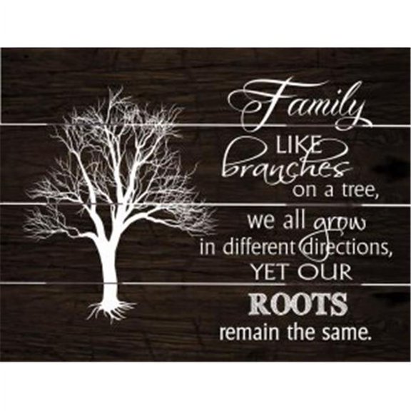 Beechdale Frames 171727 9 x 12 in. Family Branches Rustic Pallet Art
