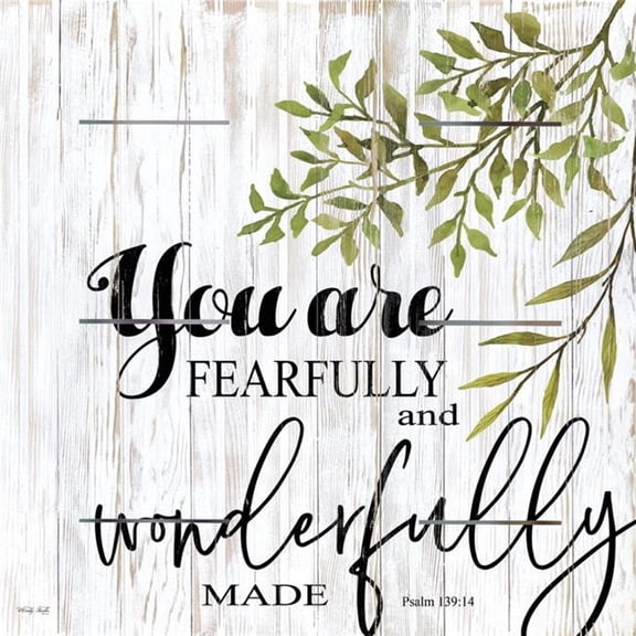 Beechdale Frames 242948 10 x 10 in. Rustic Pallet Art-You Are Fearfully & Wonderfully Made Wall Decorations