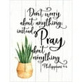 thumbnail image 1 of Beechdale Frames 245799 9 x 12 in. Pallet Art-Pray About Everything Philippians 4-6 Wall Decorations, 1 of 1