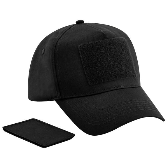 Beechfield 5 Panel Removable Patch Baseball Cap