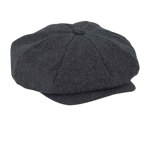 Beechfield Adult Baker Boy Melton Wool Cap