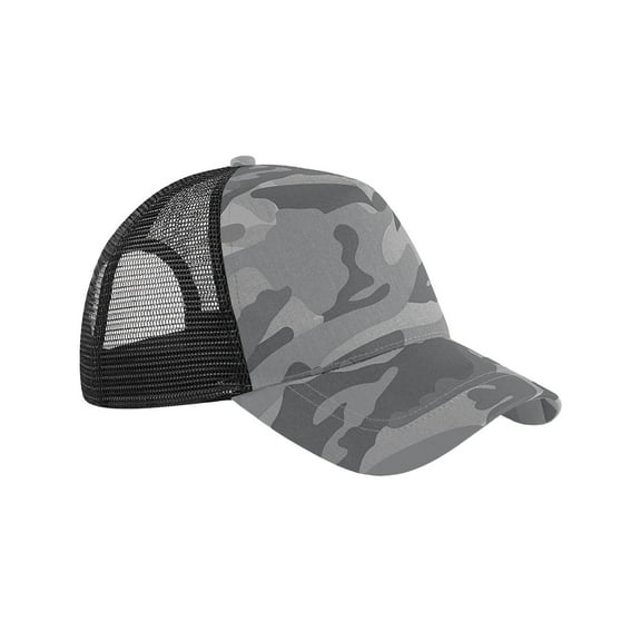 Beechfield  Adult Camo Snapback Trucker Cap