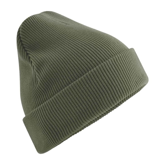 Beechfield Adult Cuffed Natural Cotton Heavyweight Beanie
