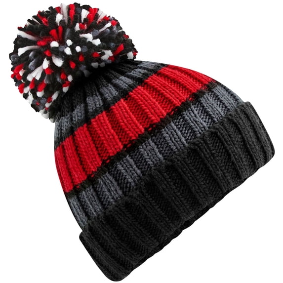 Beechfield Adult Hygge Striped Beanie