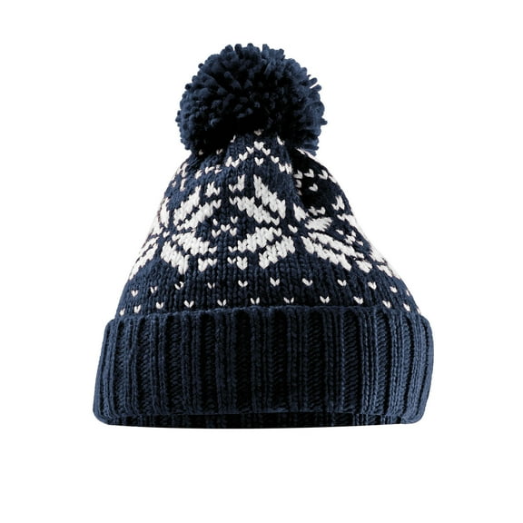 Beechfield  Adult Snowstar Fair Isle Beanie