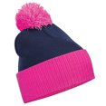 thumbnail image 1 of Beechfield Big Boys Snowstar Duo Two-Tone Winter Beanie Hat, 1 of 2
