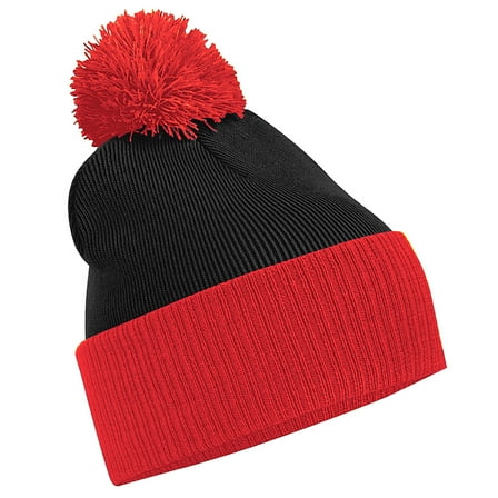 Beechfield Big Boys Snowstar Duo Two-Tone Winter Beanie Hat