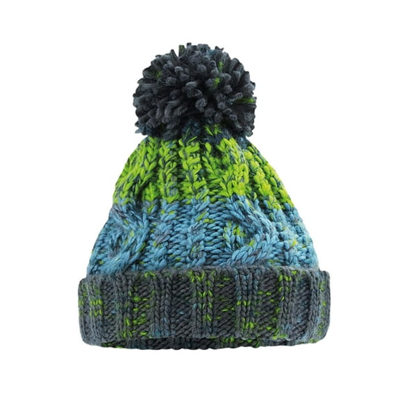 Beechfield Boys/Girls Corkscrew Pom Pom Beanie