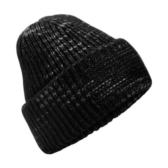 Beechfield Chunky Knit Reverse Patch Beanie