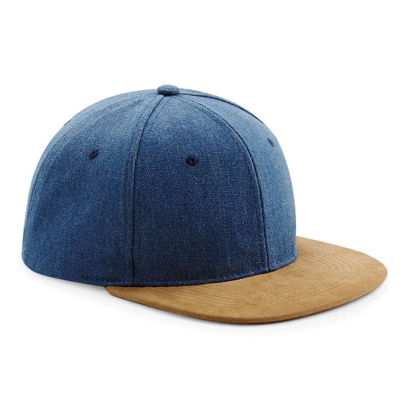 Beechfield  Faux Suede Peak Snapback Cap