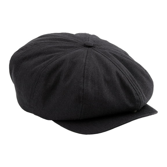 Beechfield Mens Classic Herringbone Newsboy Cap
