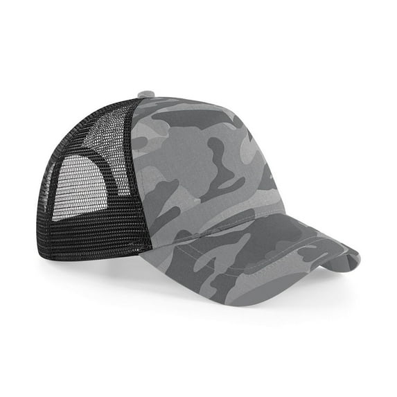 Beechfield Retro Camouflage Snapback Trucker Cap