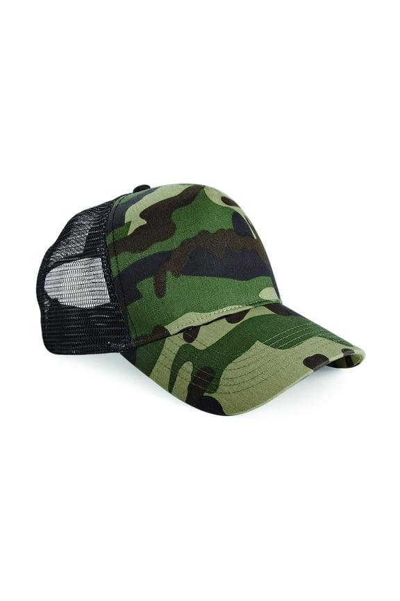Retro Camouflage Snapback Trucker Cap