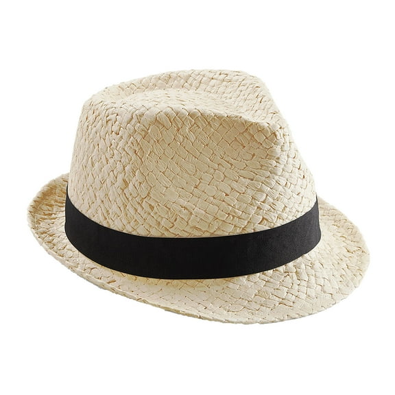 Beechfield  Straw Festival Trilby Hat