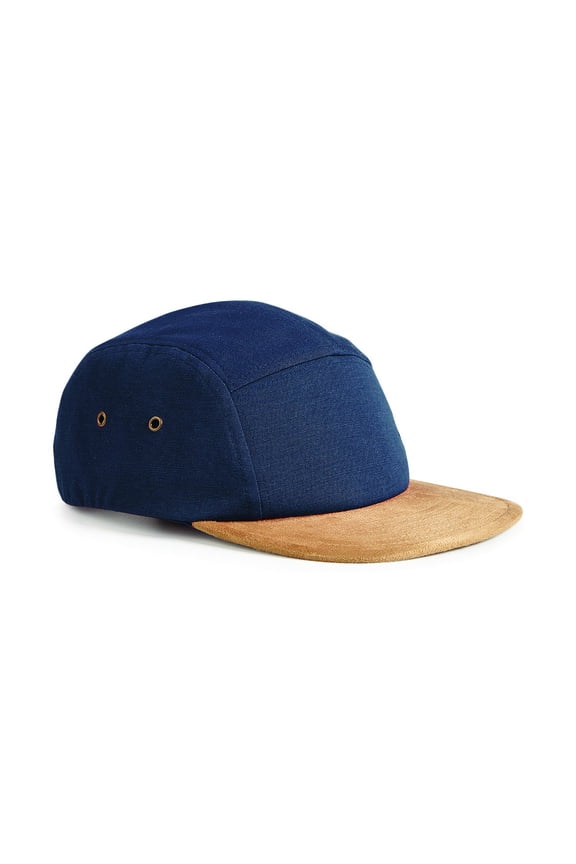 Suede Peak 5 Panel Baseball Cap (Pack of 2)