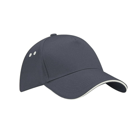 Beechfield  Ultimate 5 Panel Contrast Baseball Cap With Sandwich Peak