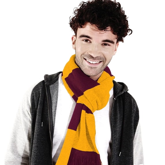 Beechfield Varsity Winter Scarf (Double Layer Knit)